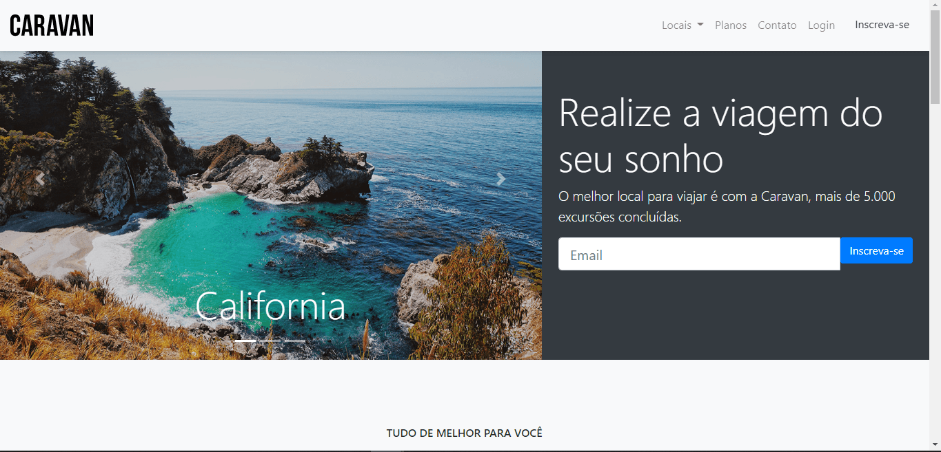 Preview do projeto CARAVAN