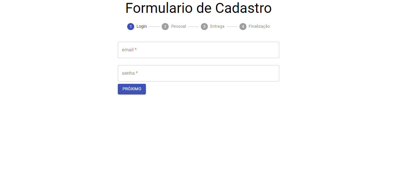 Preview do projeto FORMULARIO REACT.JS